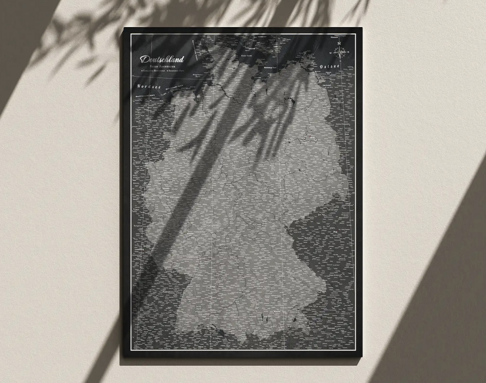 Plane deine Abenteuer mit unseren Deutschlandkarte als Kork