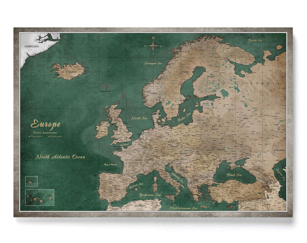 Personalisierte Korkkarten von Europa: Dein individuelles Reisejournal